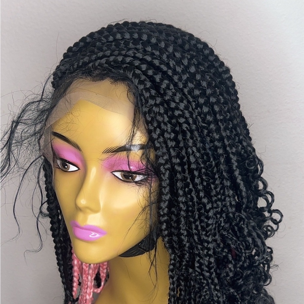 Elegant Black Braided Wig